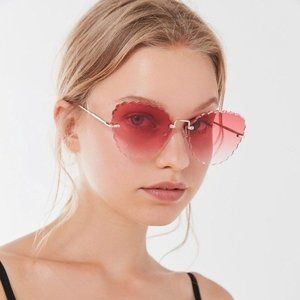 URBAN OUTFITTERS JEWEL CATEYE PINK SUNGLASSES NEW WITH TAG
